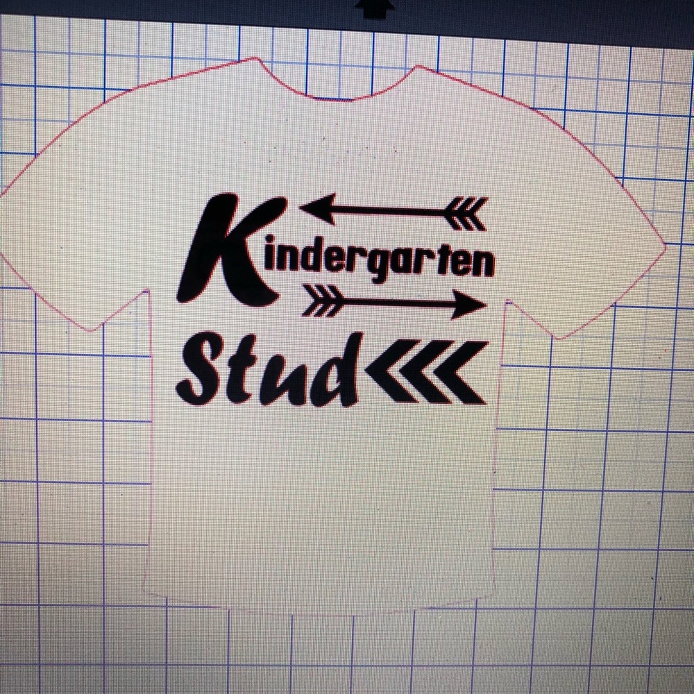 Made 2 order Kindergarten stud shirt